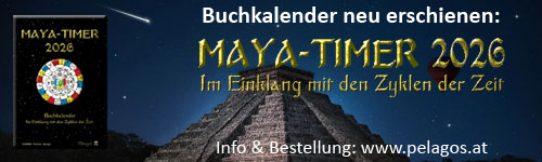 Neuerscheinung: Maya-Timer 2026 - Im Einklang mit den Zyklen der Zeit - Buchkalender 2026 - www.pelagos.at